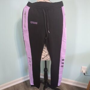 GSUWOO So Real Purple joggers pants new with tags large